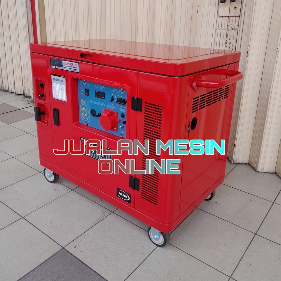 genset Silent Honda 6000 6600 watt Honda Hidemitsu HG8500SDV