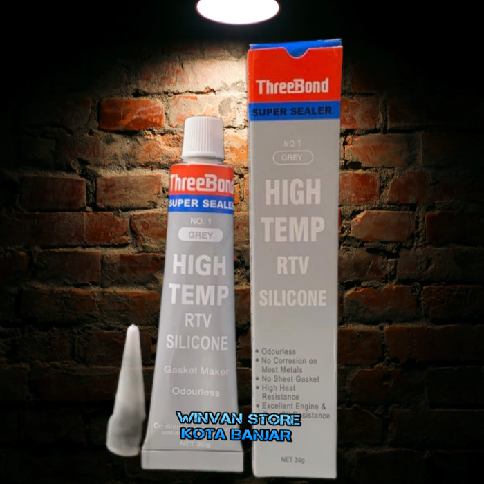 

LEM Paking THREEBOND HIGH TEMP RTV 30g Tribon No.1 Super Sealer Siler Gasket Silicone Tahan Panas
