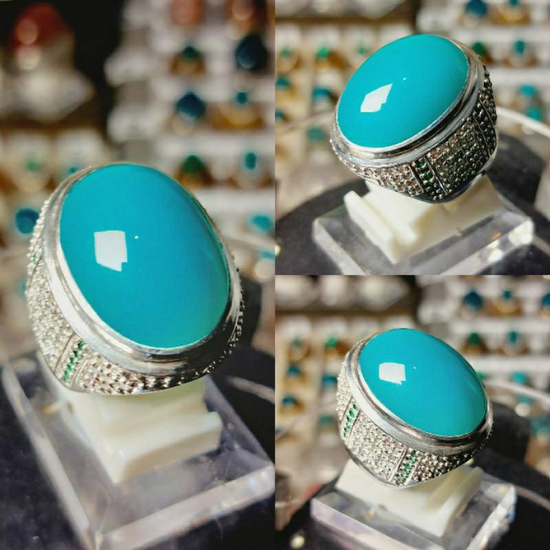 Bacan Natural Ring Perak