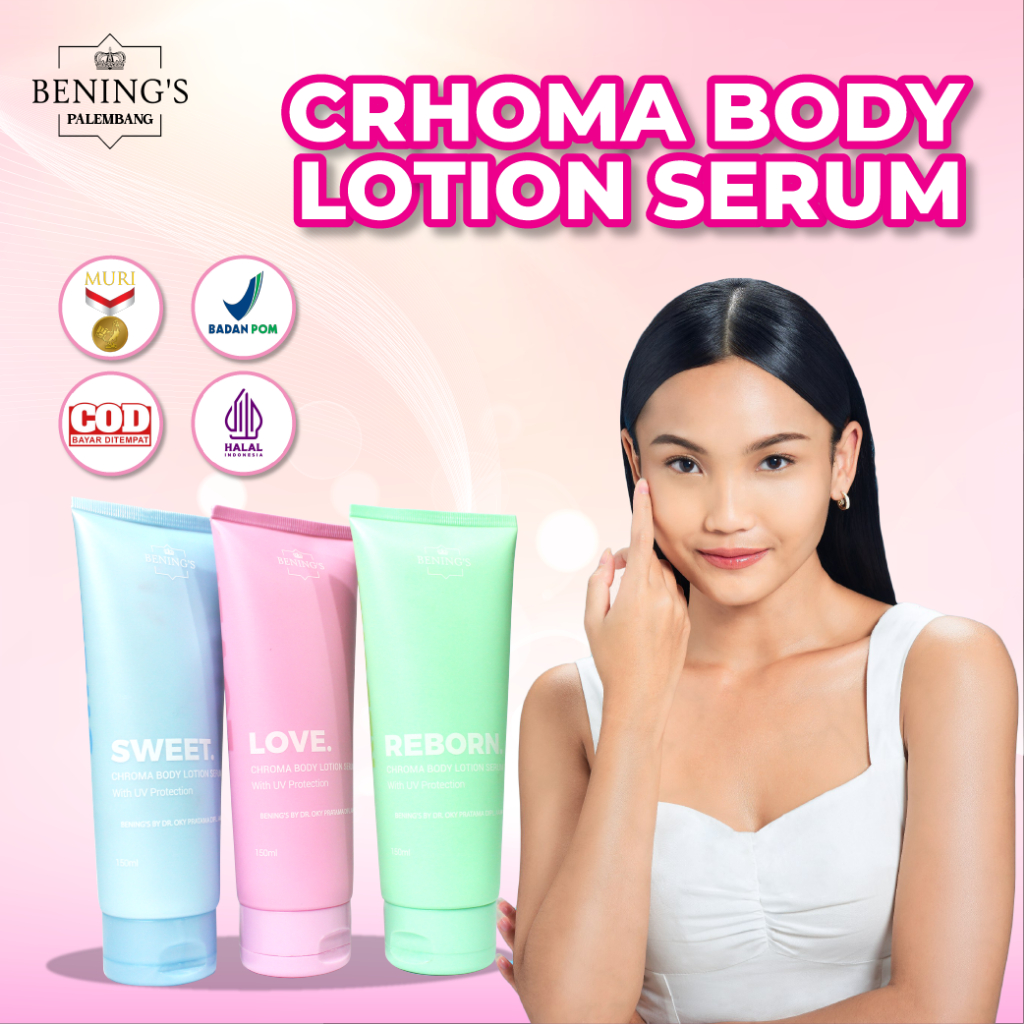 Hand Body Lotion Bening Skincare Doctor Oky Pratama | 3in1 (Lotion, Parfum & Serum) | Benings Indone