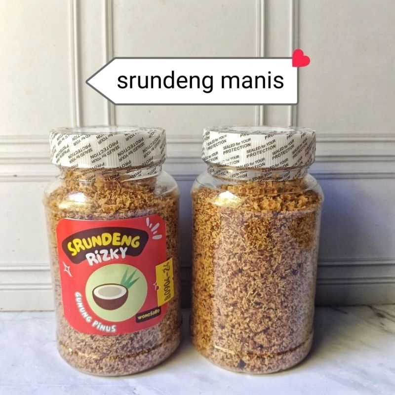 

serundeng kelapa muda enak gurih kemasan 100 gr & 50 gr