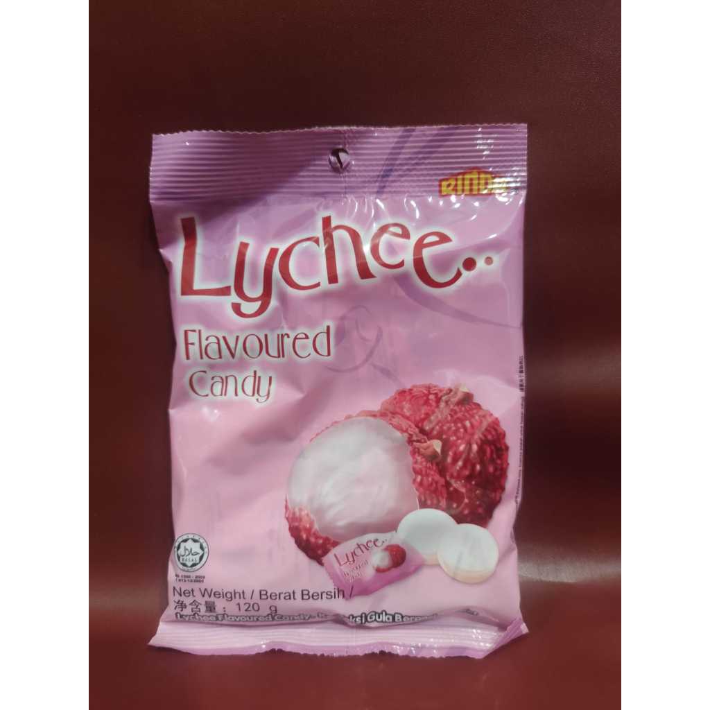 

Rinda Lychee Flavoured Candy 120gr - Permen Manis