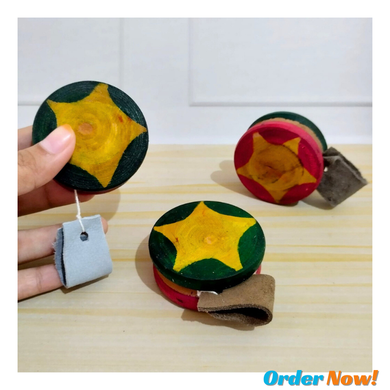 ❤[PROMO MURAH]❤YOYO/MAINAN ANAK/MAINAN TRADISIONAL/MAINAN JADUL/YOYO KAYU/Yoyo Kayu Tradisional Jadu