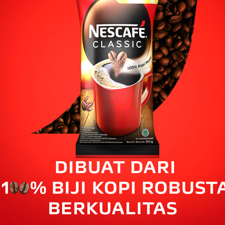 

Nescafe classic kopi seduh 120gr bubuk kopi hitam murni robusta halal