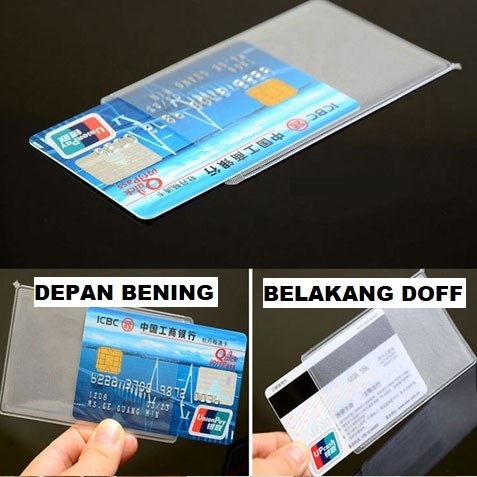 

Mika Pelindung Kartu ATM | E-TOLL | SIM | KTP | ID CARD Serbaguna Plastik Cover Pelindung Kartu Nama Bening Transparant Tebal Clear Anti Baret A-Lecet Sarung Cover SIM A B C KTP ATM E TOL