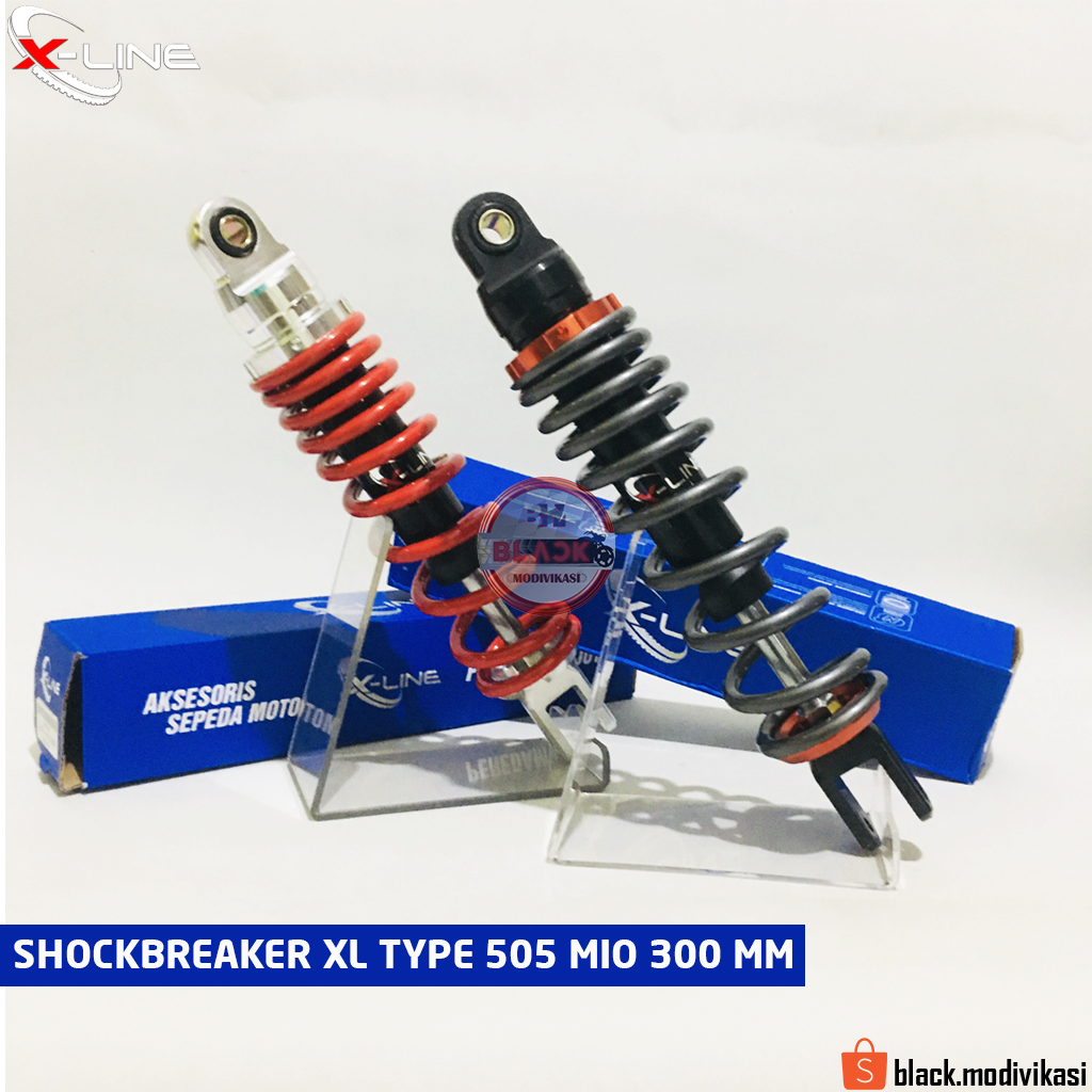 Skok Shockbreaker X-LINE Type 505 Non Tabung Single Shock UK MIO 300 MM Dan VARIO 330 MM All Motor M