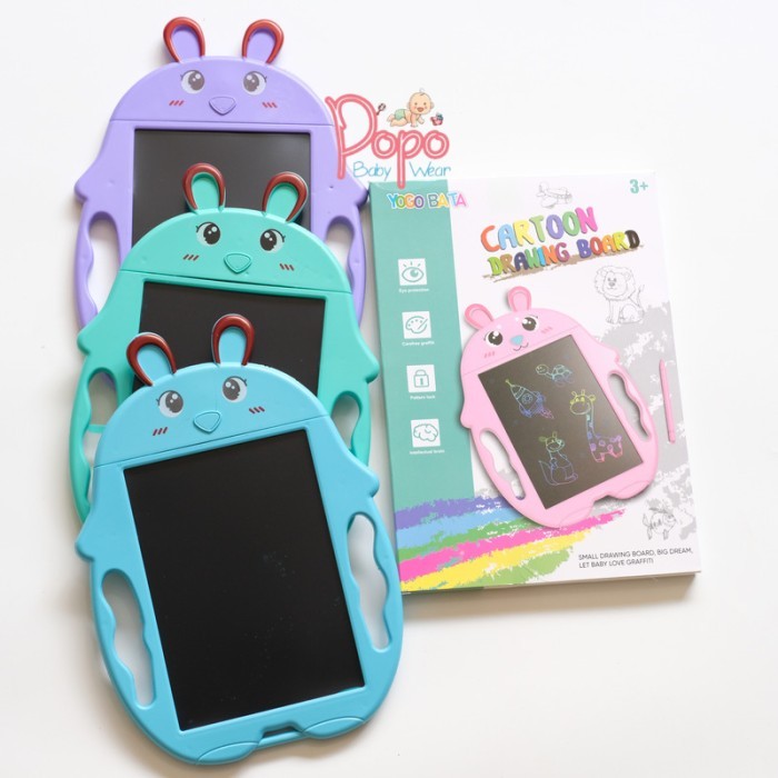 Mainan edukasi drawing board menulis menggambar tab tablet anak