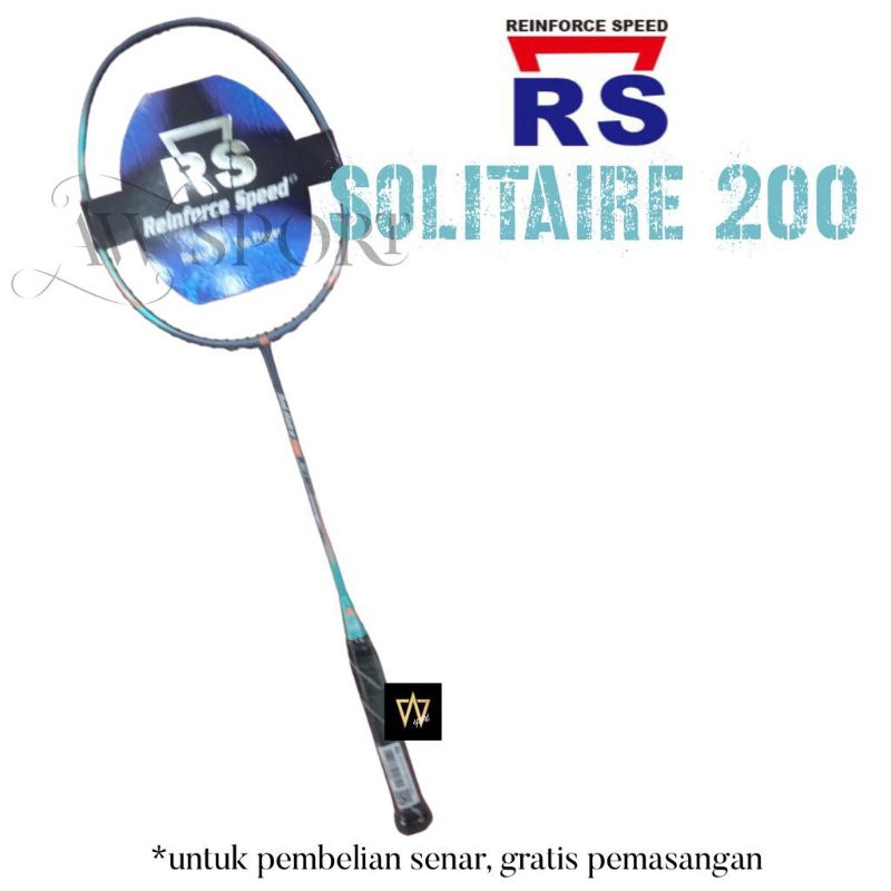 Raket Badminton RS SOLITAIRE 200 SLT-I / Raket Bulutangkis Original