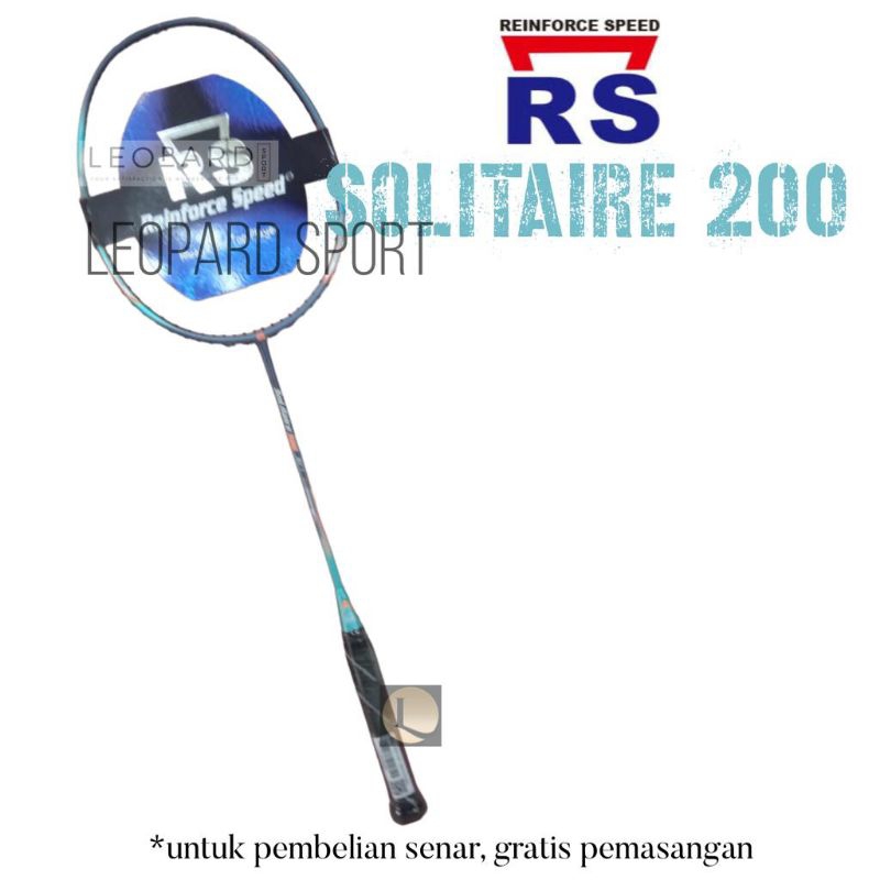 Raket Badminton RS SOLITAIRE 200 SLT-I / Raket RS Badminton