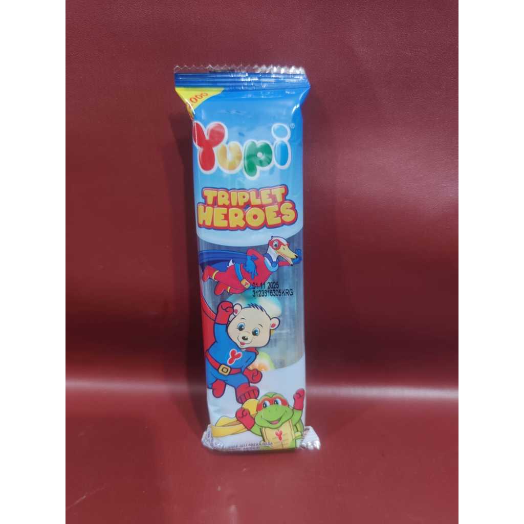 

Yupi Triplet Heroes 18gr - Permen Jelly Boneka Teddy Bear Hero Yupi