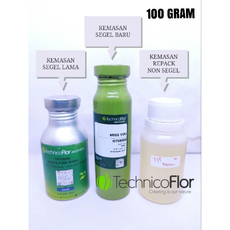 BIBIT Parfume - TECHNICOFLOR INDONESIA ( TFI ) 100 ML | Bibit parfume berbagai aroma - LINK 1