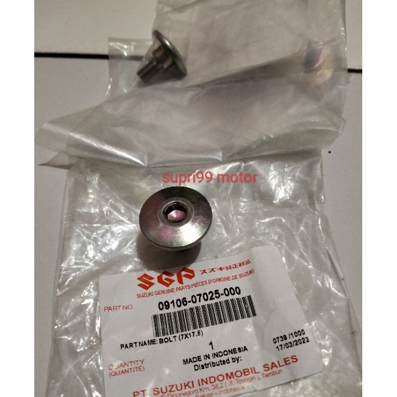 Baut/Baud Tutup Blok Block HEAD Harga Satuan Suzuki Satria FU 150 Asli Original SGP