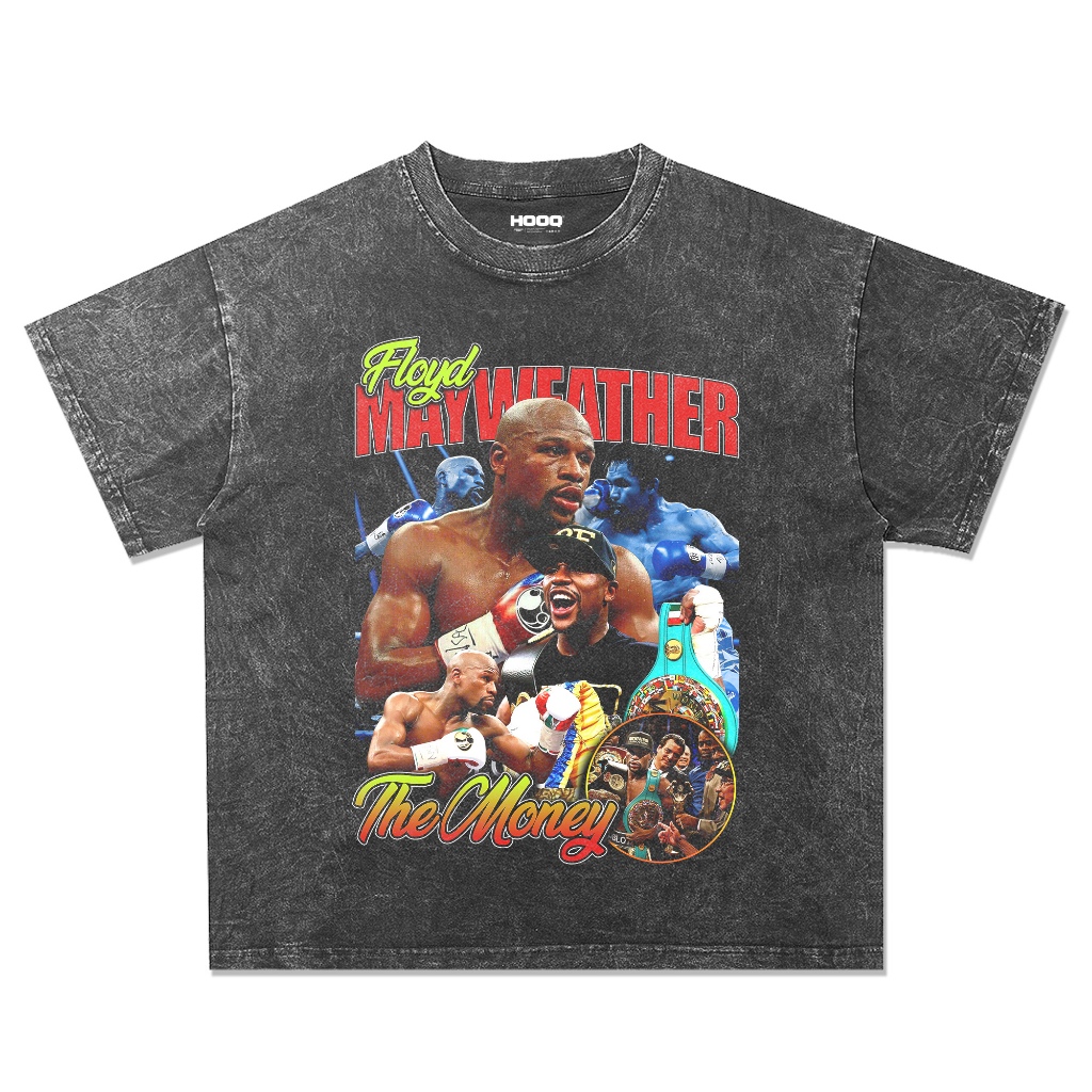 Kaos FLOYD MAYWEATHER Oversize Model Washed Stone Wash / FLOYD MAYWEATHER T-shirt