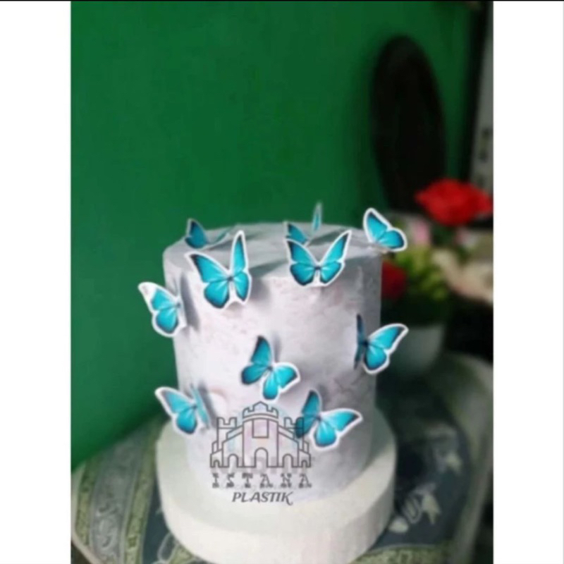 toper kue kupu kupu/kupu kupu/hiasan kue ulang tahun