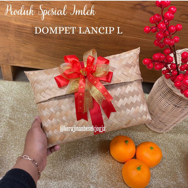 

DOMPET BAMBU SERIES CHINESE NEW YEAR / dompet lancip L natural pita dompet bambu dompet anyaman