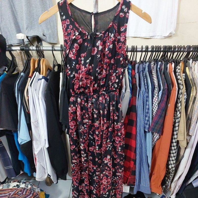 Dress Kutung Bunga Kecil