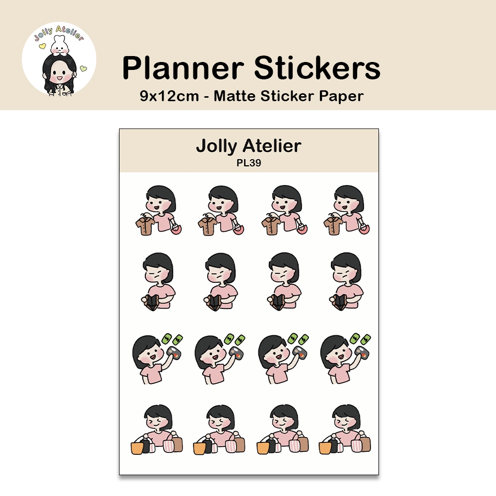 

Shopping Stickersheet | Planner Sticker [jollyatelier]