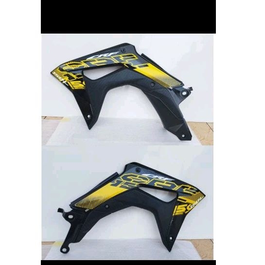 Body CRF 150L Cover tangki CRF 150L hitam yellow striping original 2022 sayap depan CRF 150 L Kiri K