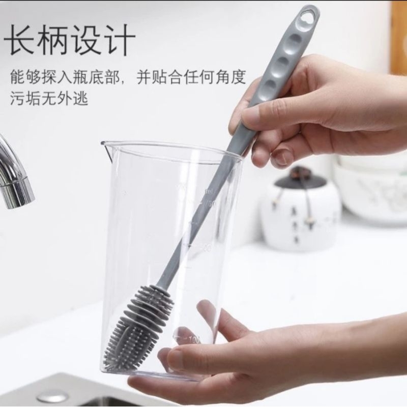 Sikat botol silicon gagang panjang