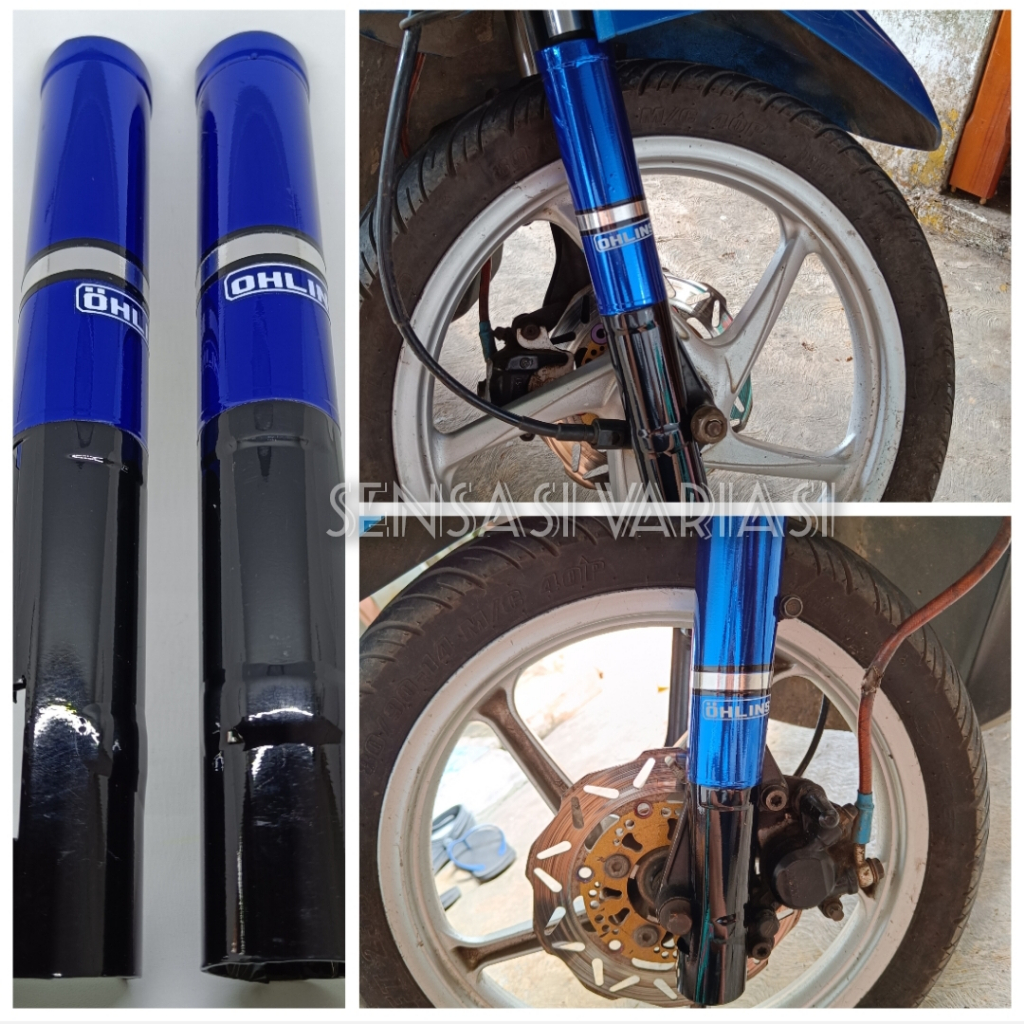 COVER SHOCK DEPAN BIRU MOTOR HONDA BEAT KARBU BEAT FI BEAT POP BEAT STREET ALL SERIES