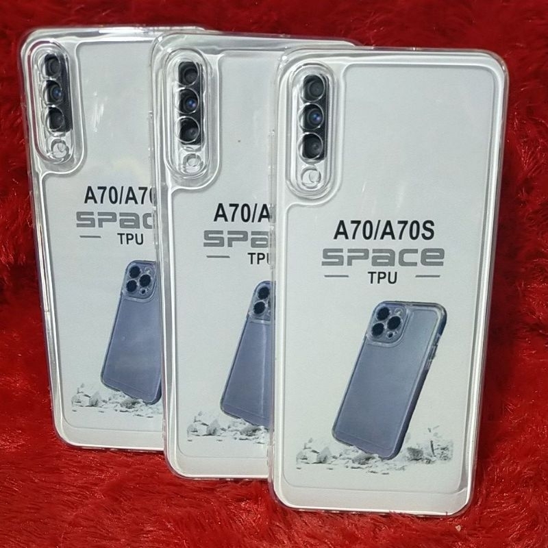 Soft Case Clear SAMSUNG A70/ A70S Casing Silikon Bening Transparan Pelindung Belakang Bahan Tebal Fu