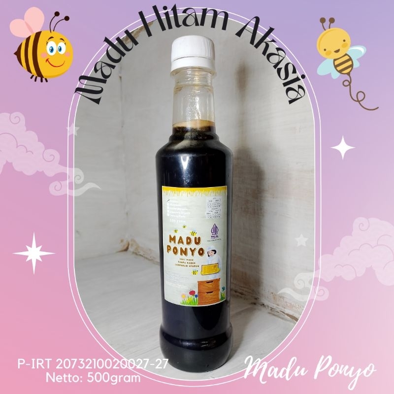 

Madu hitam akasia murni asli isi 500gr by madu ponyo honey