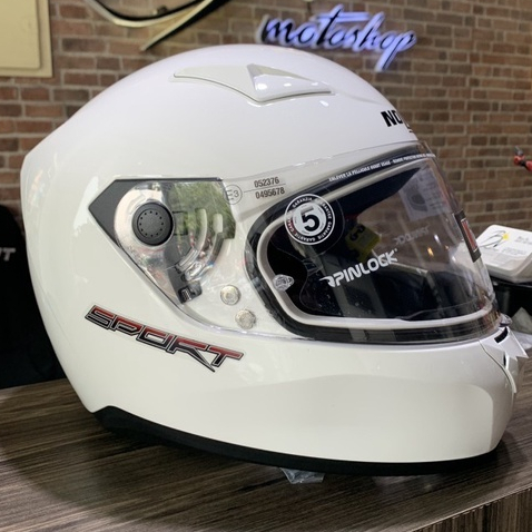 Helm Nolan N60.5 White Sport fullface nolan
