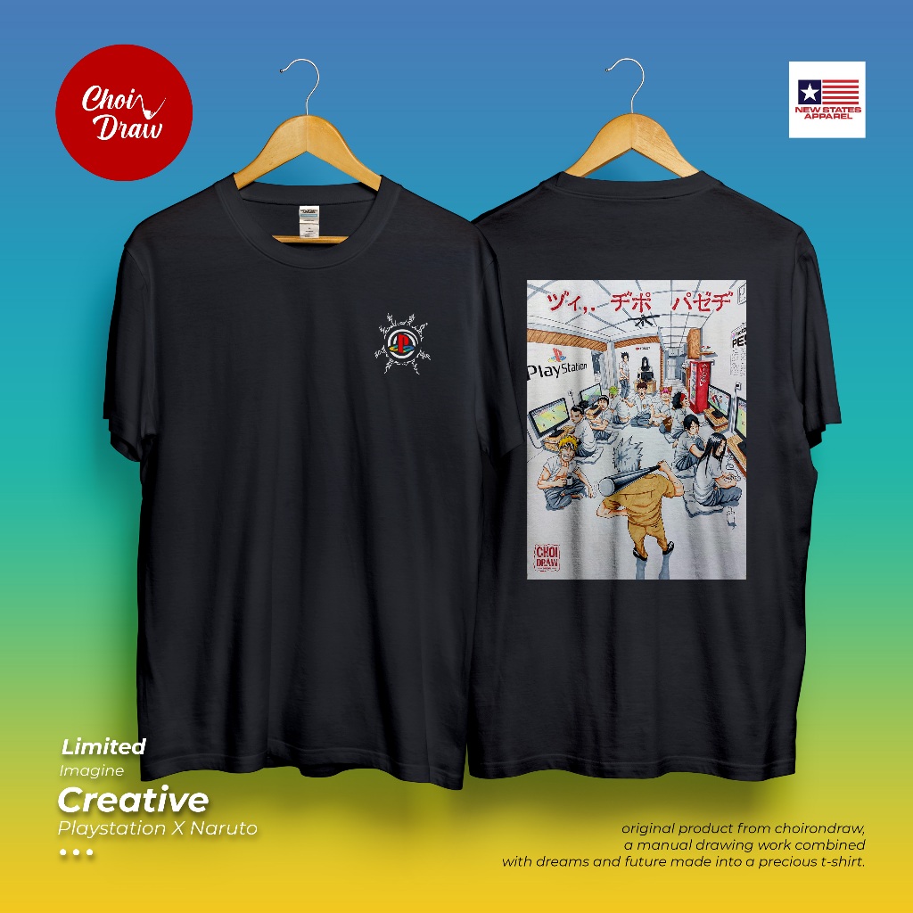 Kaos Anime Playstation X Naruto | Kaos Naruto | Kaos Anime Manga Naruto