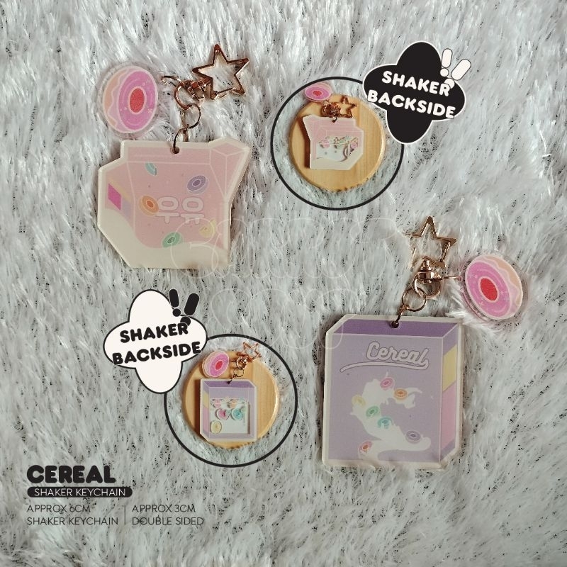 [ORIGINALS] Cereal Shaker Keychain - Acrylic Keychain Shaker