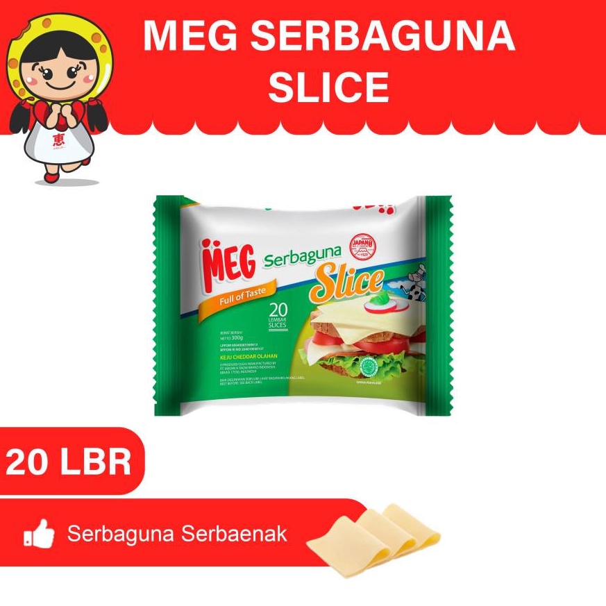 

Swip up MEG Keju Serbaguna Slice 2 slices