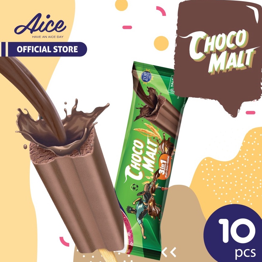 

SUPER DISKON AICE Ice Cream Choco Malt Eskrim Isi 1pcs