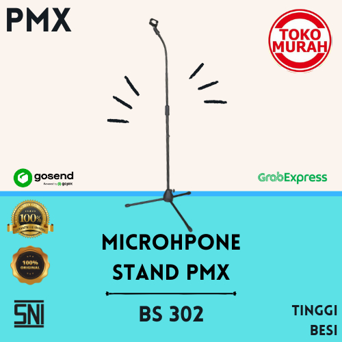 Professional Microphone Stand/Stand Mic Single Holder PMX BS 302