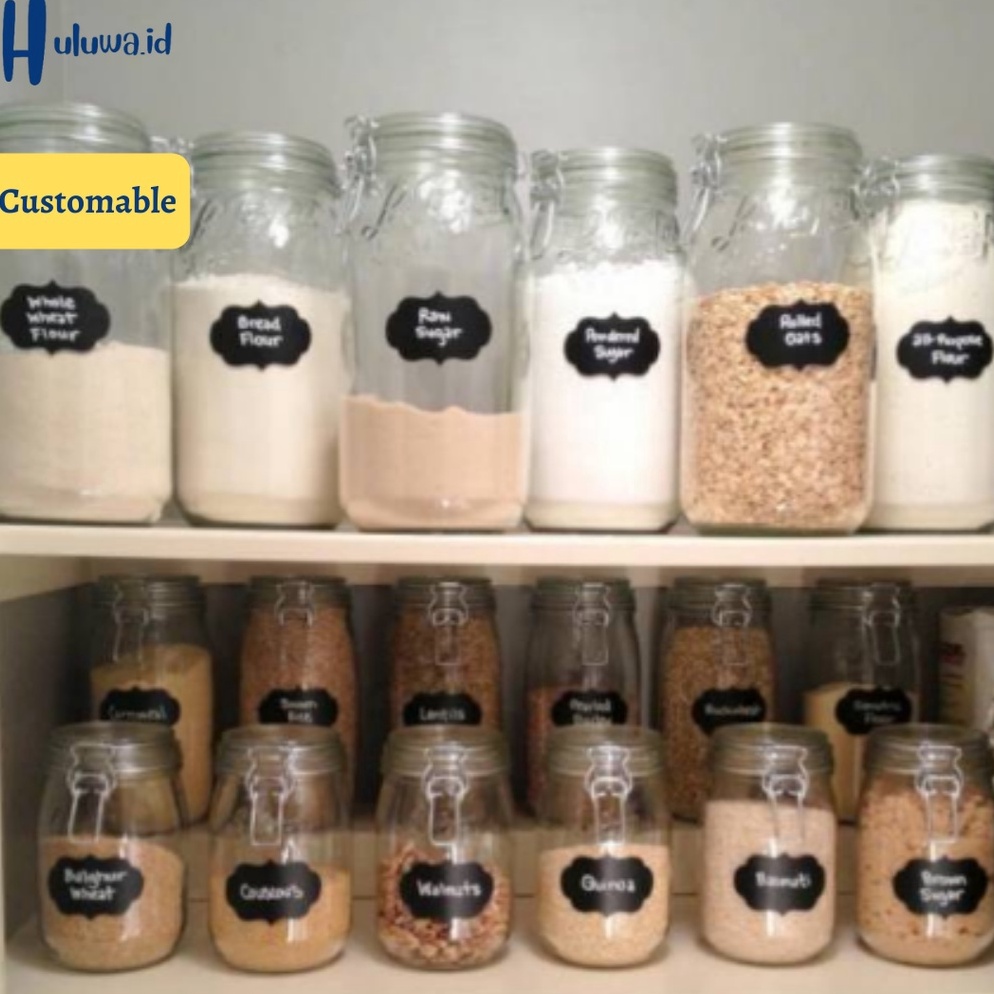 

Best Produk Stiker Label Bumbu Dapur Organizer Pantry Waterproof SpidolKitchen Seasoning Label Stickers GM7