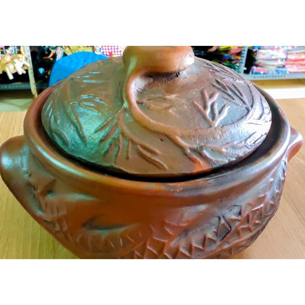 PANCI Sayur GRABAH Panci SAYUR Tanah Liat BERMOTIF Dapur KECIL