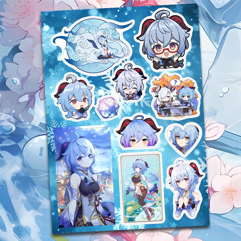 

GANYU Goat Genshin Impact Adepti Liyue Sticker Waterproof Cyro Bow