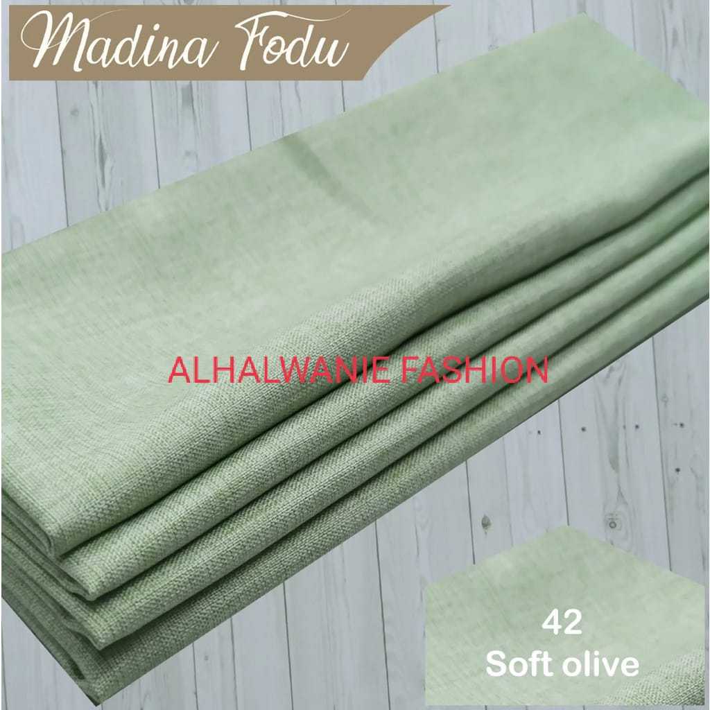 Kain Meteran Bahan Baju Katun Madinah Polos 0,5 Meter