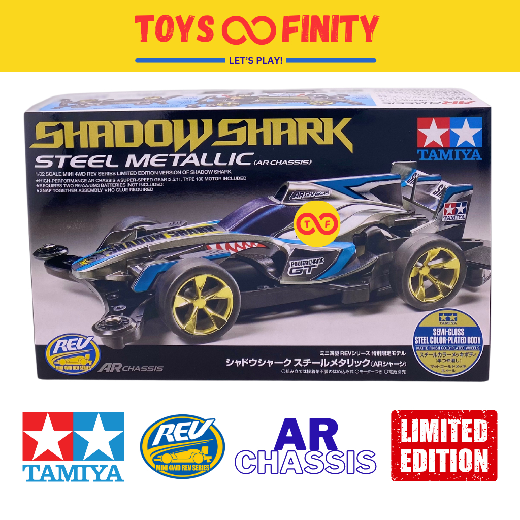 Tamiya Mini 4WD - Shadow Shark Steel Metalic - 95041