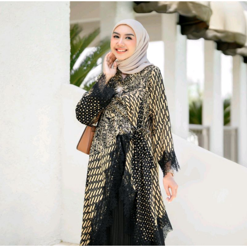 Lavania Black Gold Batik Wanita Modern Batik Wanita - BATIKULA