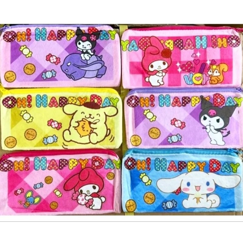 

Kotak pensil case bahan bulu lembut Sanrio