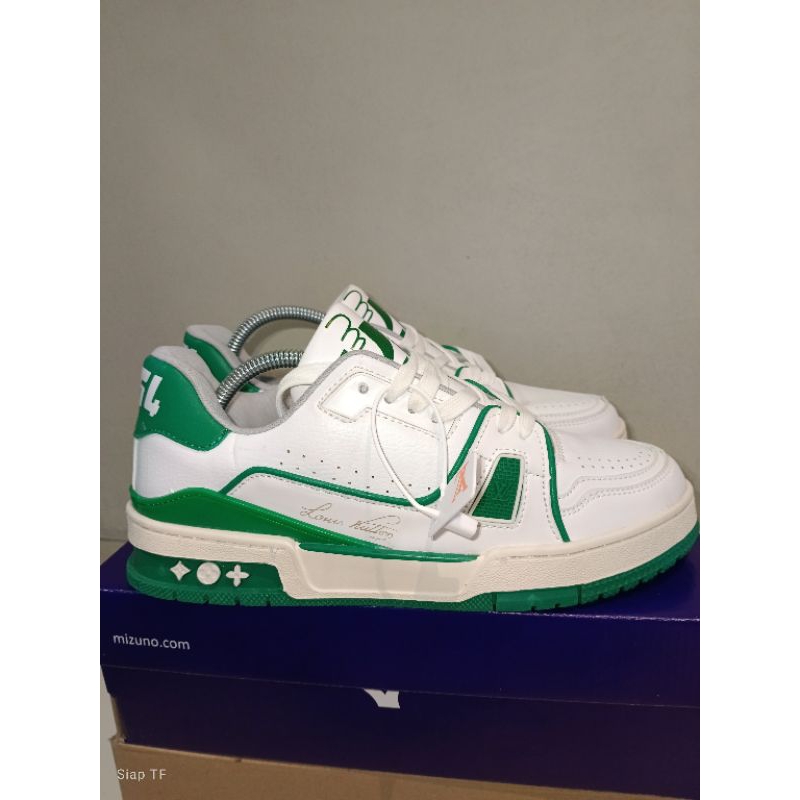 Louis Vuitton LV Trainer White Green 54