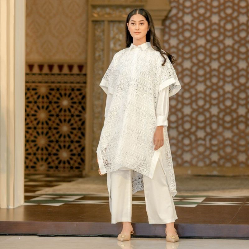 READY NEW BENANG JARUM RAYA SERIES HANNAH LACE OUTER