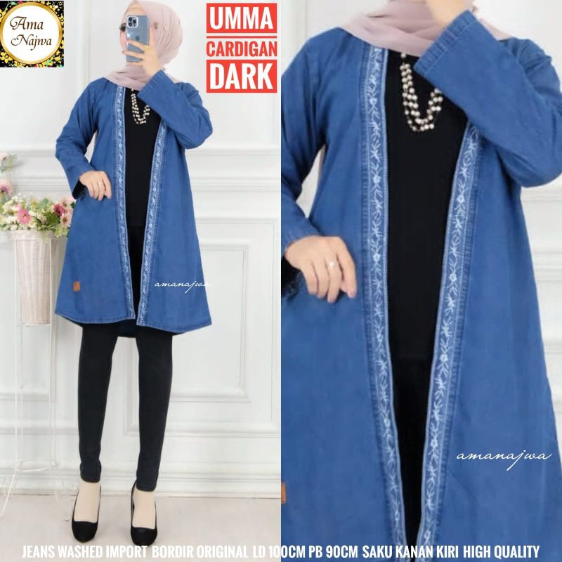 CARDIGAN JEANS WANITA OUTER JEANS WANITA CARDIGAN OUTER TERBARU TERMURAH