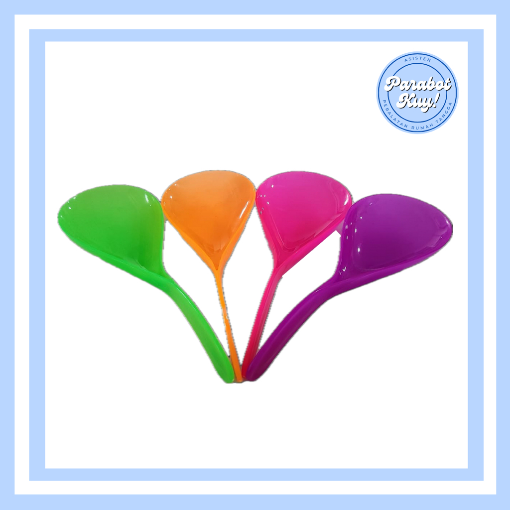 (Chat adm untuk riques warna) Centong Nasi Plastik Warna Warni Pelangi (1 pcs) / Centong Nasi Murah 