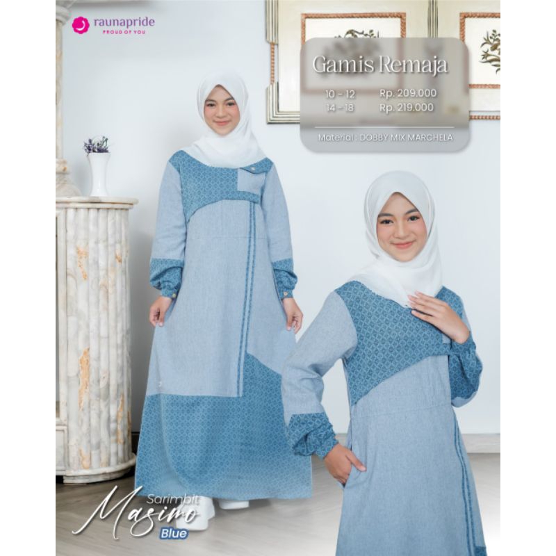 GAMIS TANGGUN RAUNA/SARIMBIT MASIMO BLUE BY RAUNA/GAMIS REMAJA RAUNA