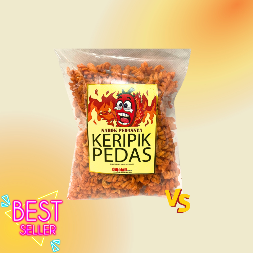 

Makaroni Spiral Pedas ukuran Kecil Odjolali Snack