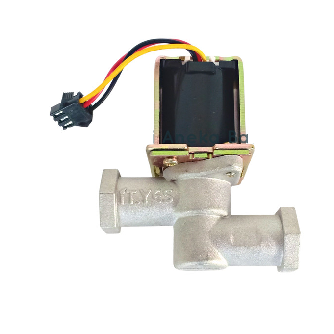 Solenoid Selenoid Valve Water Heater Kompor Oven Gas LPG 3V 1/4 INCH