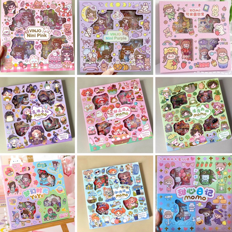 

Harga Termurah 1 Lembar Stiker Barbie Waterproof Sticker Mixue Minum Tumblr Viral Lucu Korea DIY 8W