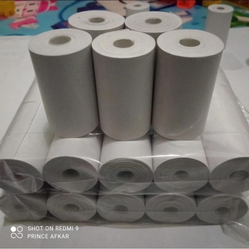 

Kertas Print Struk Thermal POLOS ukuran 57x37 mm Coreless