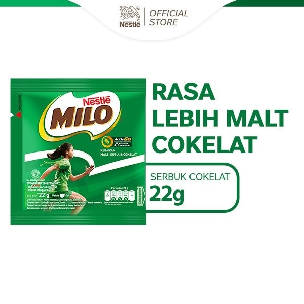 

MILO ACTIV-GO Susu Coklat bubuk rasa cokelat sachet renceng Nestle