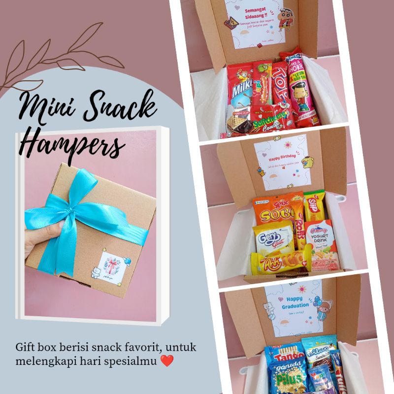 

Mini Snack Hampers/ Snack Box Birthday Wisuda